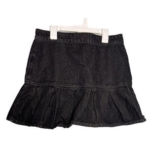 Black jean ruffle mini skirt‌‌‌‌‌‌‌‌‌‌‌‌‌‌‌‌‌‌‌‌‌‌‌‌‌‌‌‌‌‌‌‌‌‌‌‌‌‌‌‌‌‌‌‌‌‌‌‌‌‌‌‍